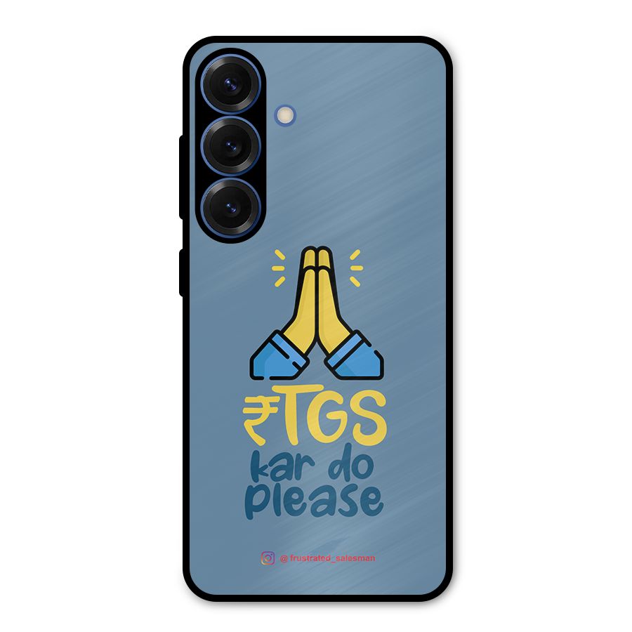 RTGS Kar Do Please SteelBlue Metal Back Case for Galaxy S25