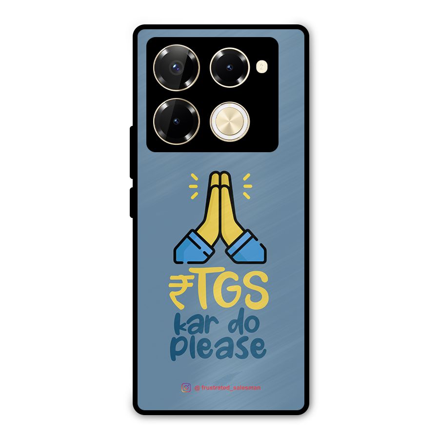 RTGS Kar Do Please SteelBlue Metal Back Case for Infinix Note 40 Pro Plus