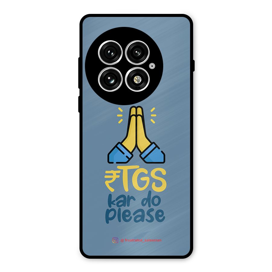 RTGS Kar Do Please SteelBlue Metal Back Case for OnePlus 13