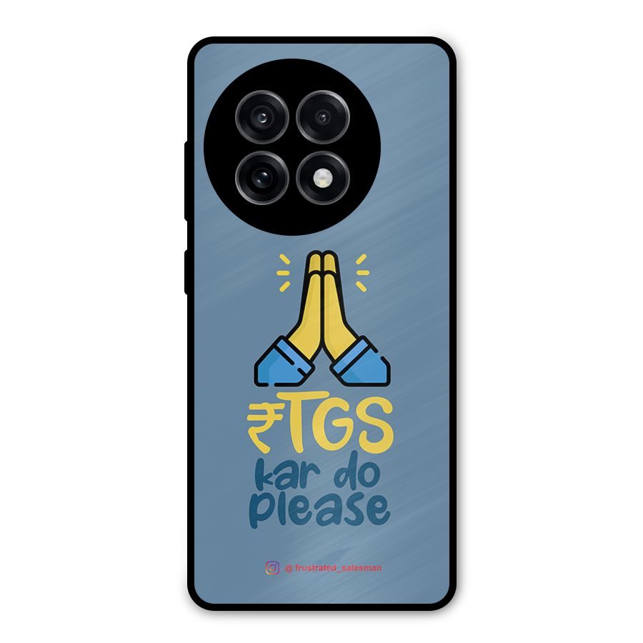 RTGS Kar Do Please SteelBlue Metal Back Case for OnePlus 13R