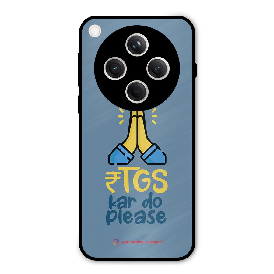 RTGS Kar Do Please SteelBlue Metal Back Case for Oppo Find X8
