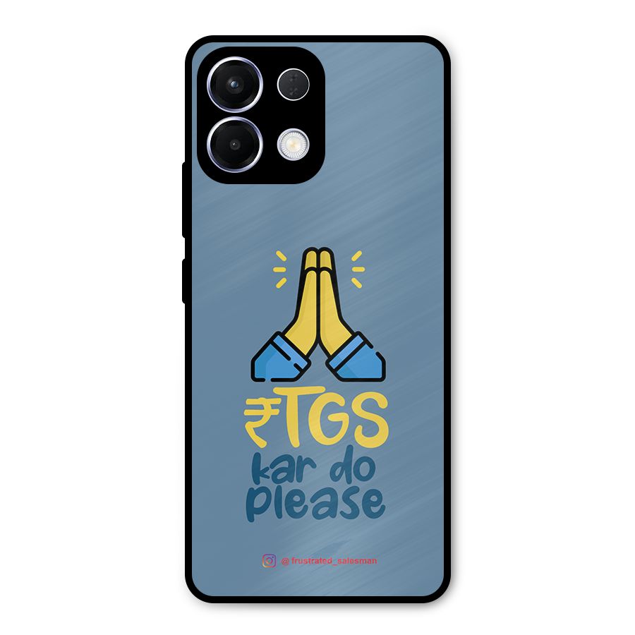 RTGS Kar Do Please SteelBlue Metal Back Case for Oppo K13