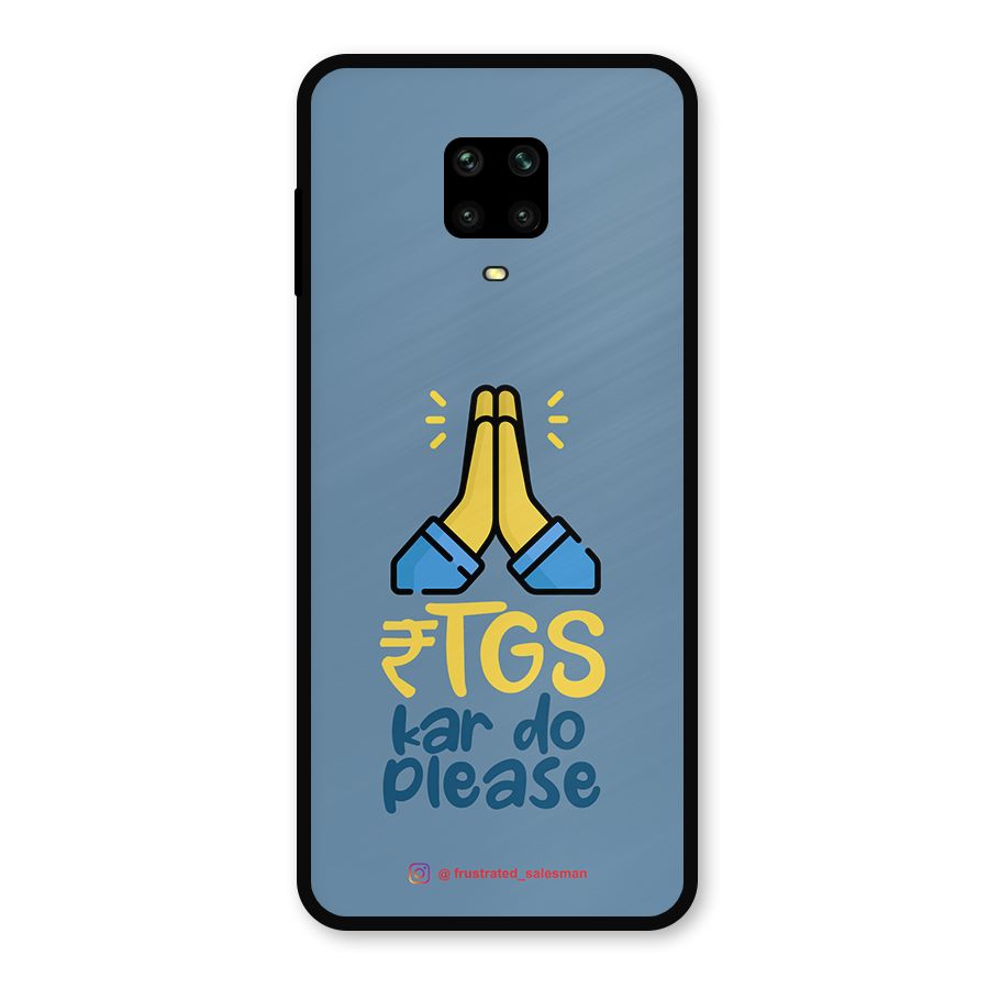 RTGS Kar Do Please SteelBlue Metal Back Case for Poco M2