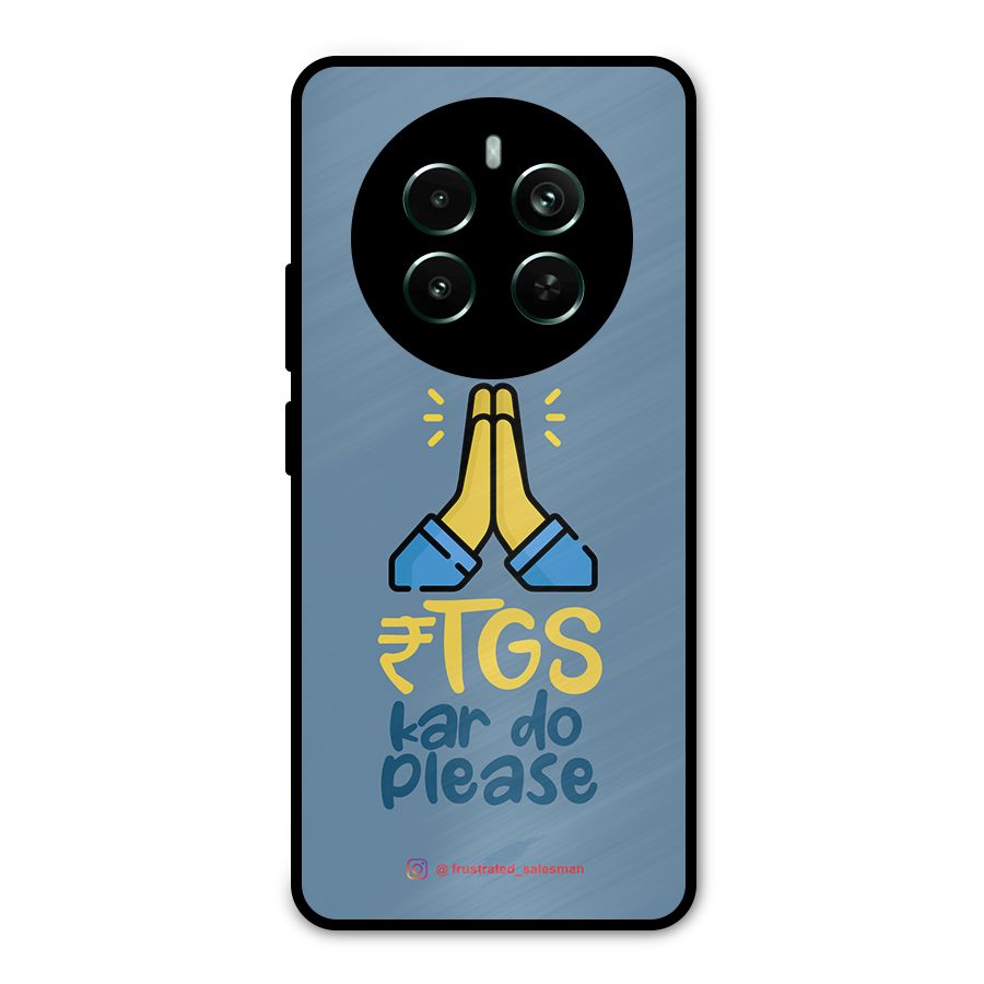 RTGS Kar Do Please SteelBlue Metal Back Case for Realme 12 Pro Plus