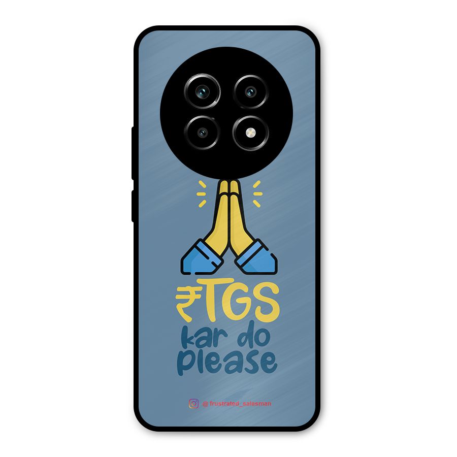 RTGS Kar Do Please SteelBlue Metal Back Case for Realme 13 Pro