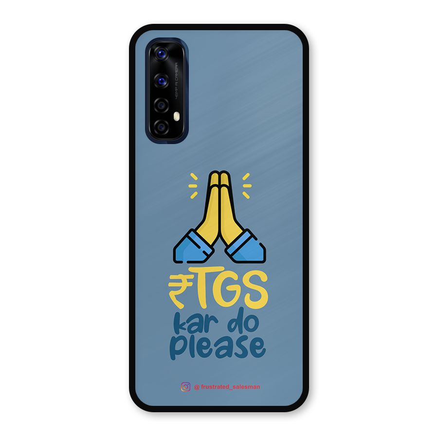 RTGS Kar Do Please SteelBlue Metal Back Case for Realme 7