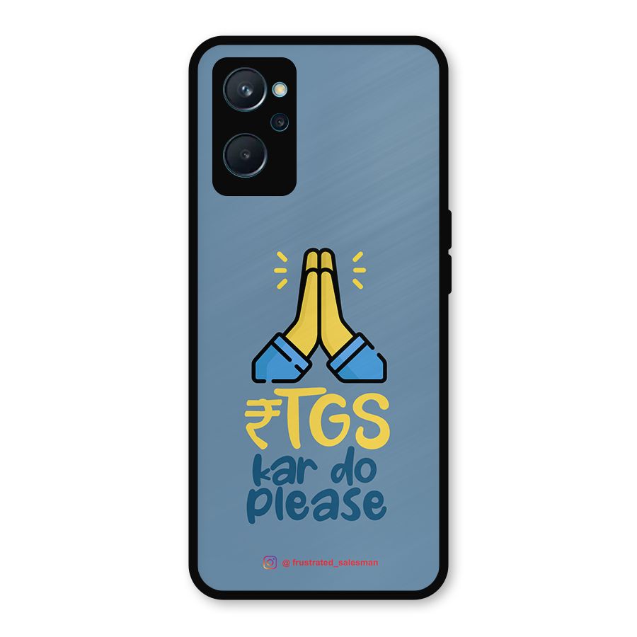 RTGS Kar Do Please SteelBlue Metal Back Case for Realme 9i
