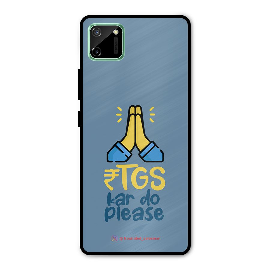 RTGS Kar Do Please SteelBlue Metal Back Case for Realme C11