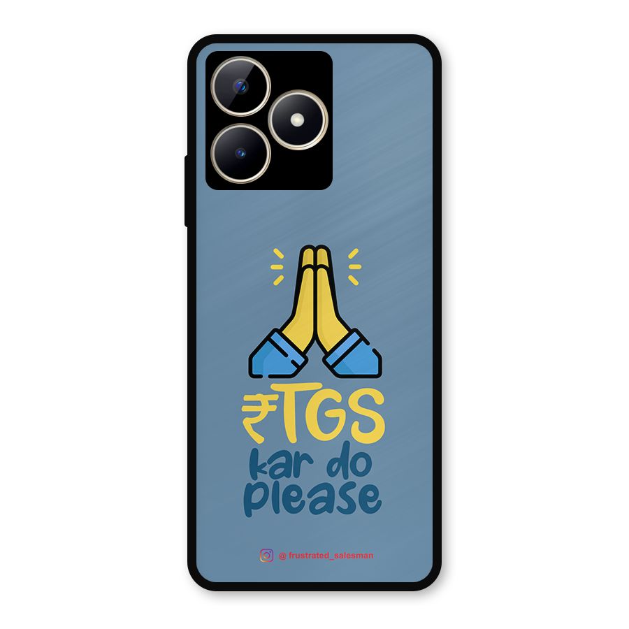 RTGS Kar Do Please SteelBlue Metal Back Case for Realme C53