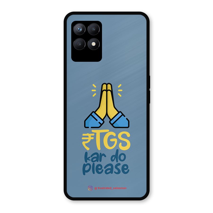 RTGS Kar Do Please SteelBlue Metal Back Case for Realme Narzo 50