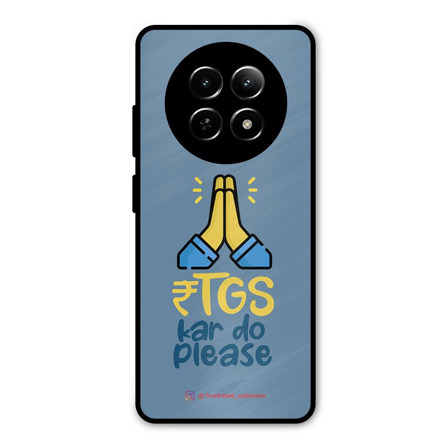 RTGS Kar Do Please SteelBlue Metal Back Case for Realme Narzo 70x 5G