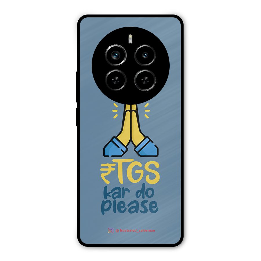 RTGS Kar Do Please SteelBlue Metal Back Case for Realme P1 Pro