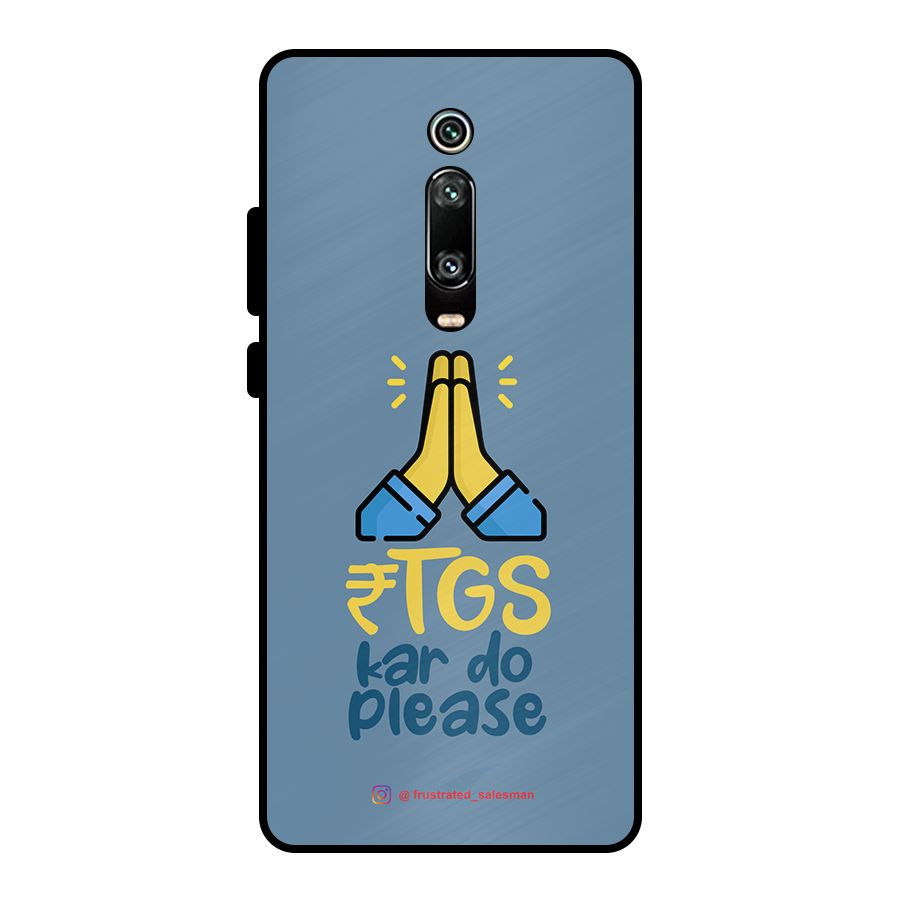 RTGS Kar Do Please SteelBlue Metal Back Case for Redmi K20
