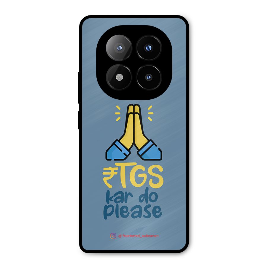 RTGS Kar Do Please SteelBlue Metal Back Case for Redmi Note 14 Pro Plus 5G