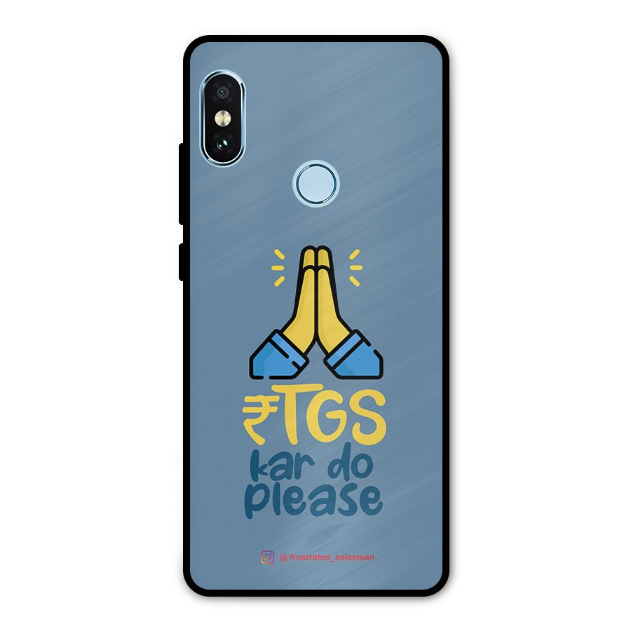 RTGS Kar Do Please SteelBlue Metal Back Case for Redmi Note 5 Pro