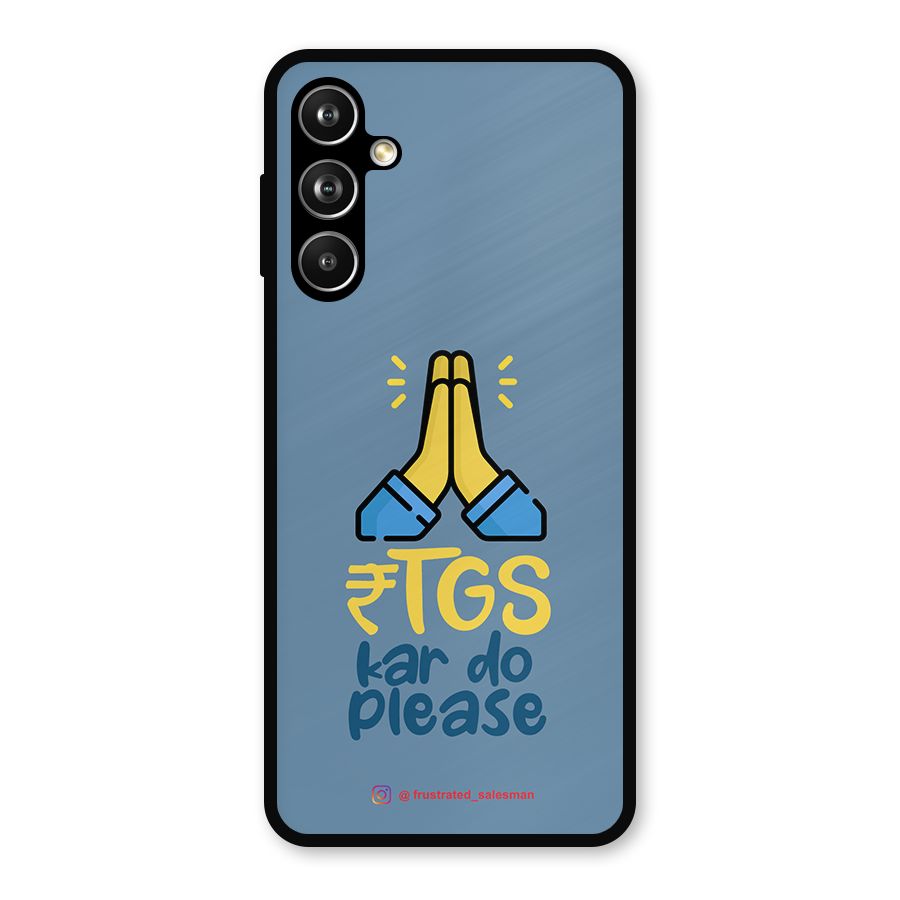RTGS Kar Do Please SteelBlue Metal Back Case for Samsung Galaxy M54