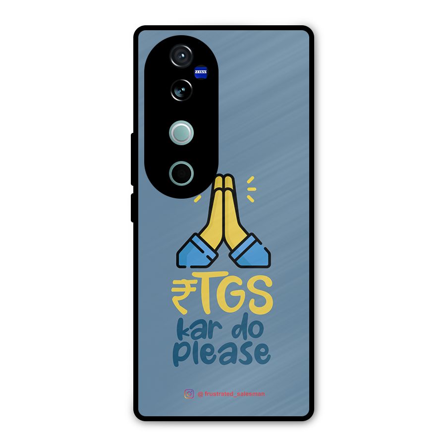 RTGS Kar Do Please SteelBlue Metal Back Case for Vivo V40