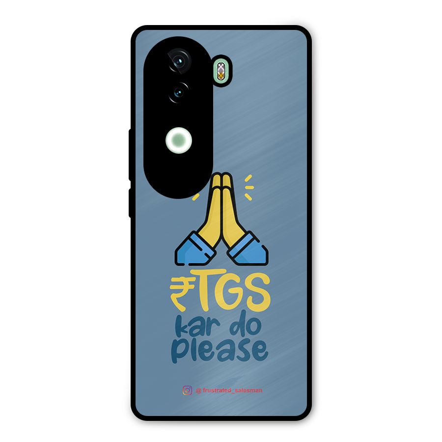 RTGS Kar Do Please SteelBlue Metal Back Case for Vivo V40e