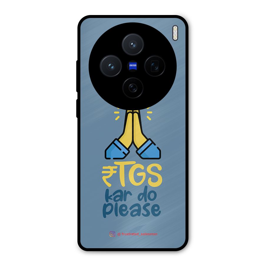 RTGS Kar Do Please SteelBlue Metal Back Case for Vivo X200