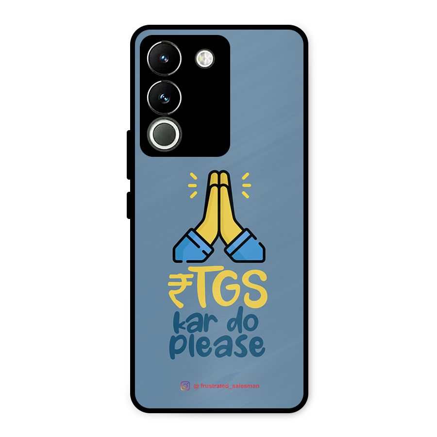 RTGS Kar Do Please SteelBlue Metal Back Case for Vivo Y200