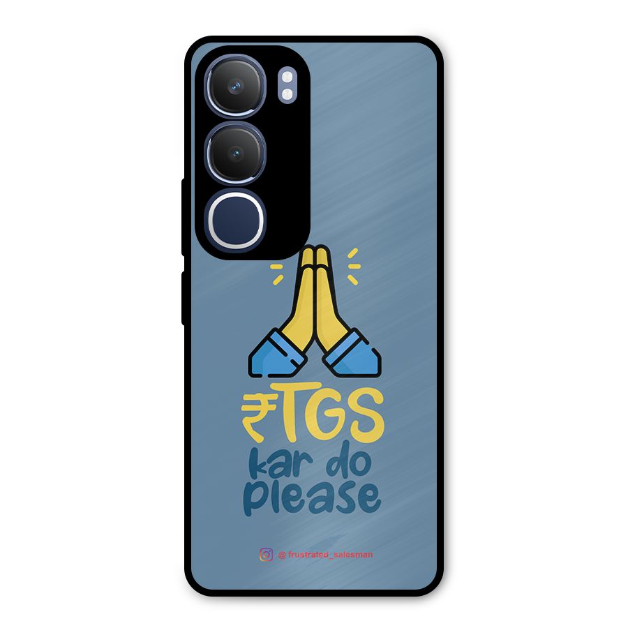 RTGS Kar Do Please SteelBlue Metal Back Case for Vivo Y29