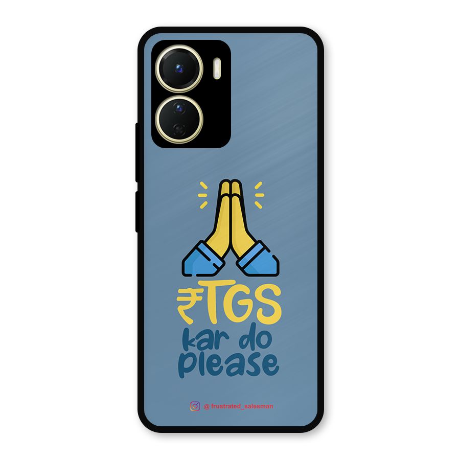 RTGS Kar Do Please SteelBlue Metal Back Case for Vivo Y56