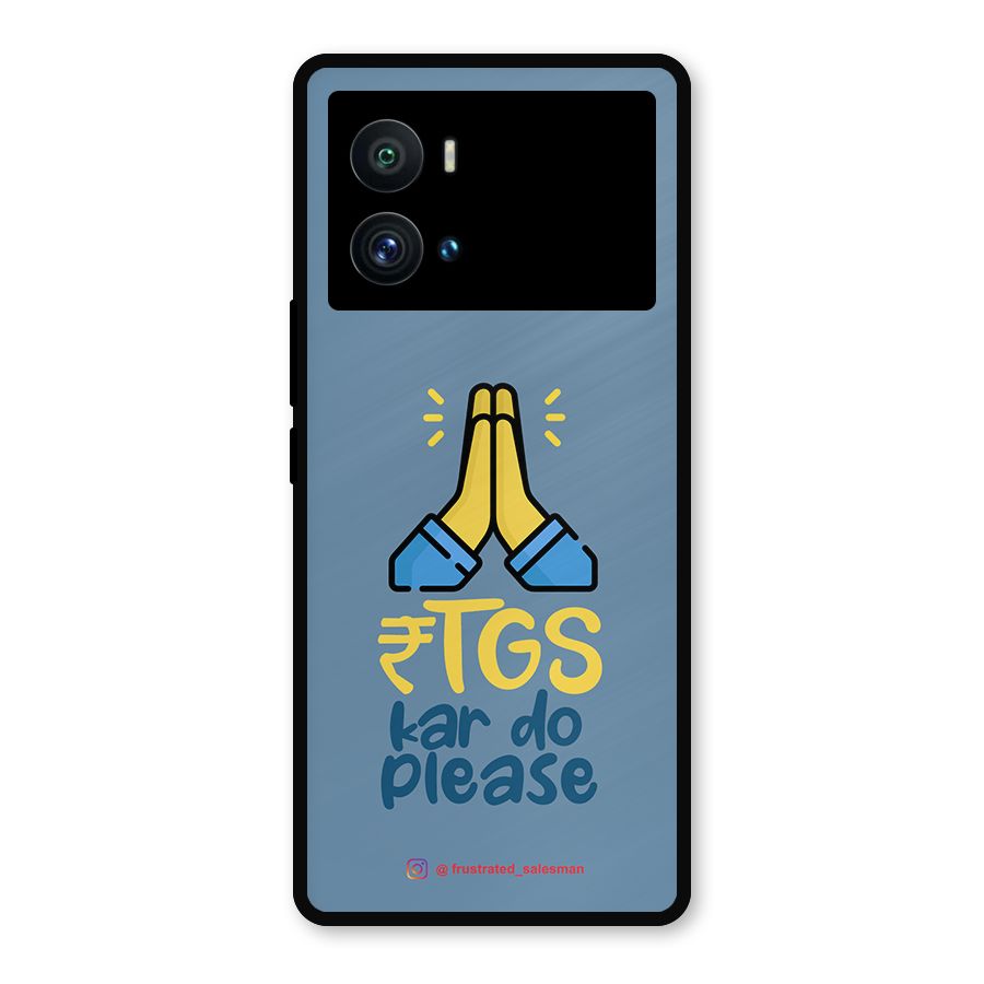 RTGS Kar Do Please SteelBlue Metal Back Case for iQOO 9 Pro