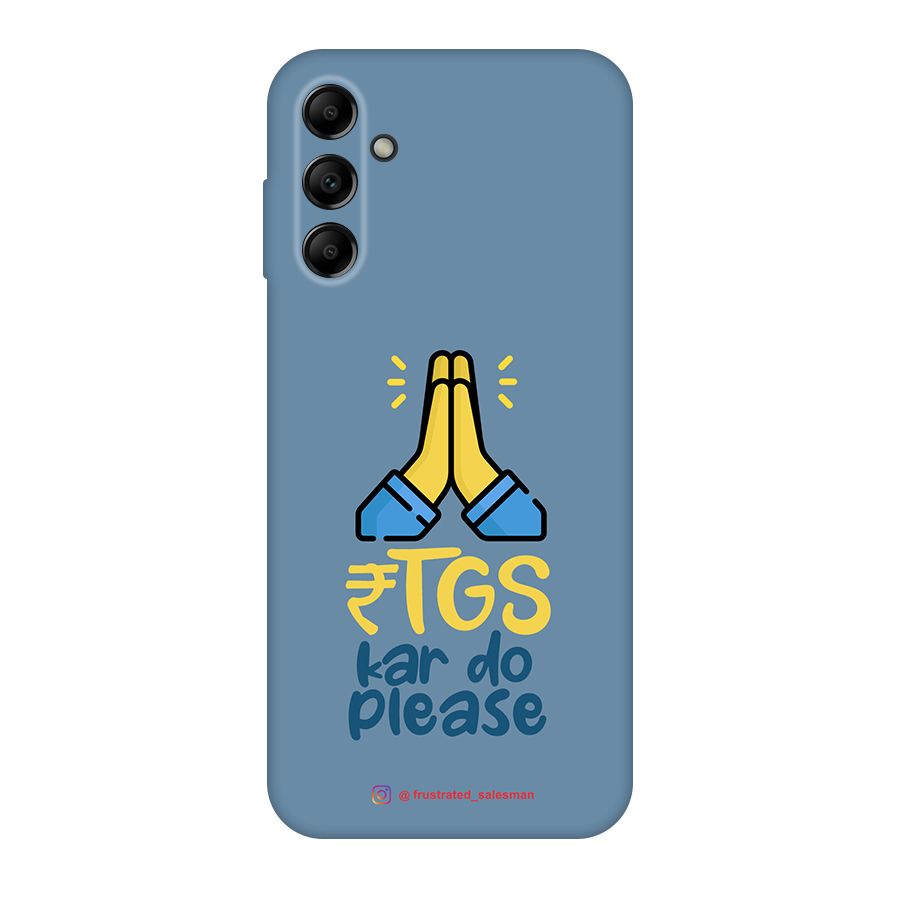 RTGS Kar Do Please SteelBlue Original Polycarbonate Back Case for Galaxy A14 5G