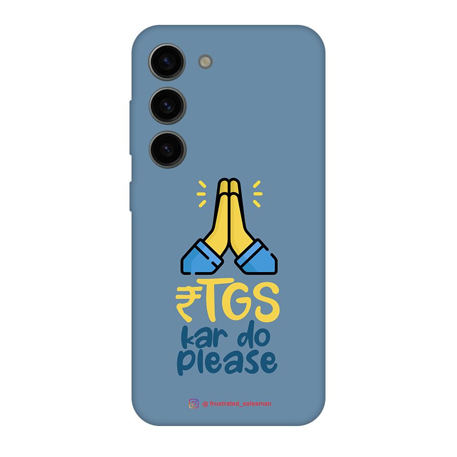 RTGS Kar Do Please SteelBlue Original Polycarbonate Back Case for Galaxy S23