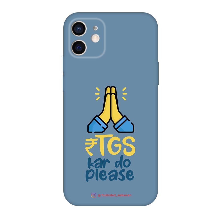 RTGS Kar Do Please SteelBlue Original Polycarbonate Back Case for iPhone 12