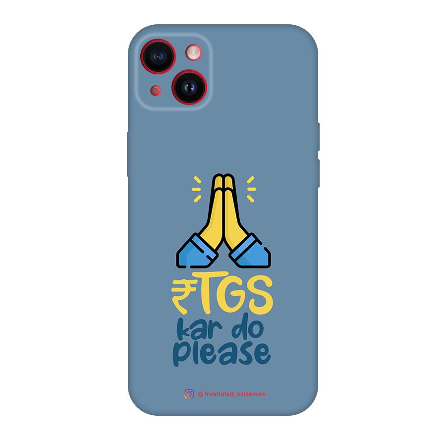 RTGS Kar Do Please SteelBlue Original Polycarbonate Back Case for iPhone 14 Plus