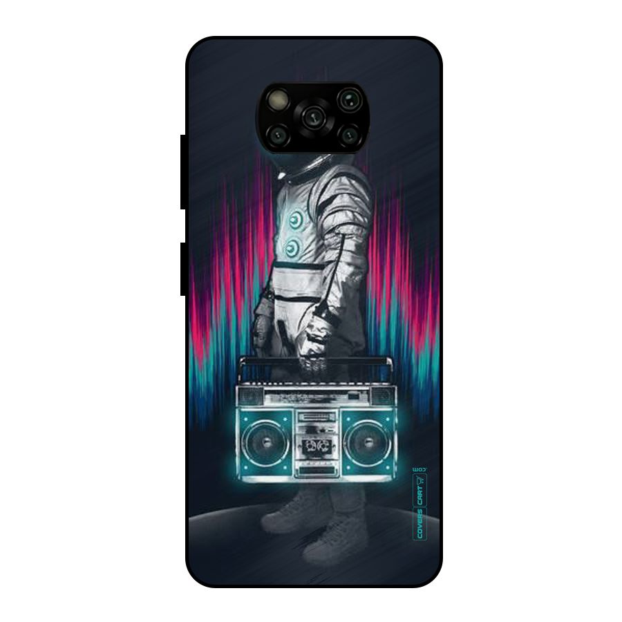 Radio Man Metal Back Case for Poco X3