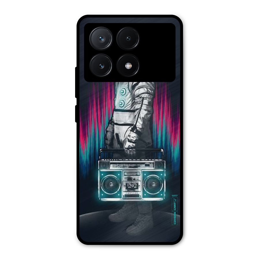 Radio Man Metal Back Case for Poco X6 Pro