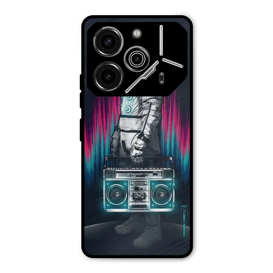 Radio Man Metal Back Case for Tecno Pova 6 Pro