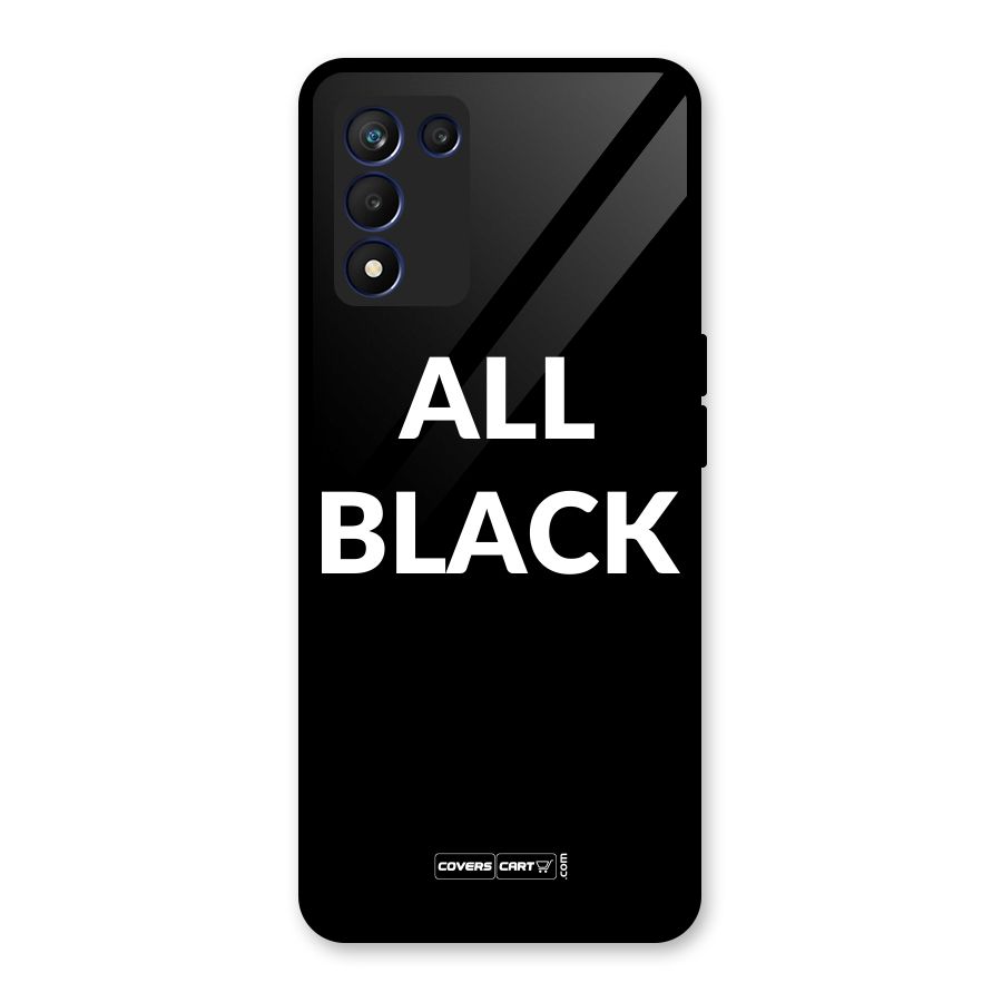 Raftaar All Black Glass Back Case for Realme 9 5G Speed