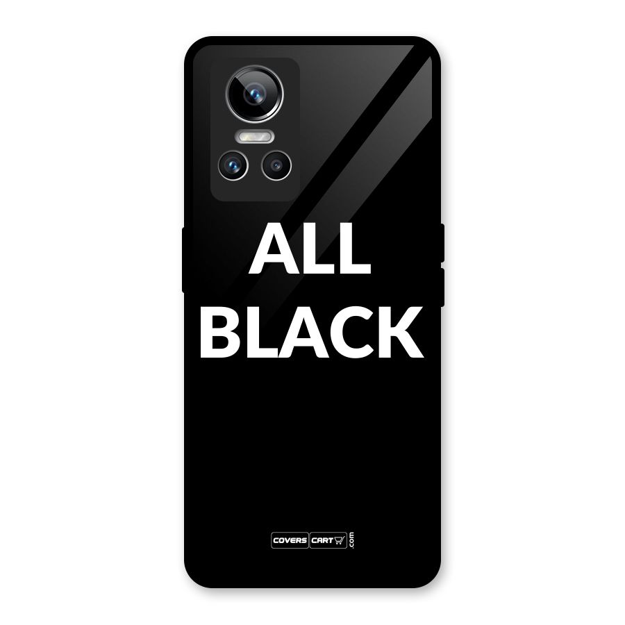 Raftaar All Black Glass Back Case for Realme GT Neo 3