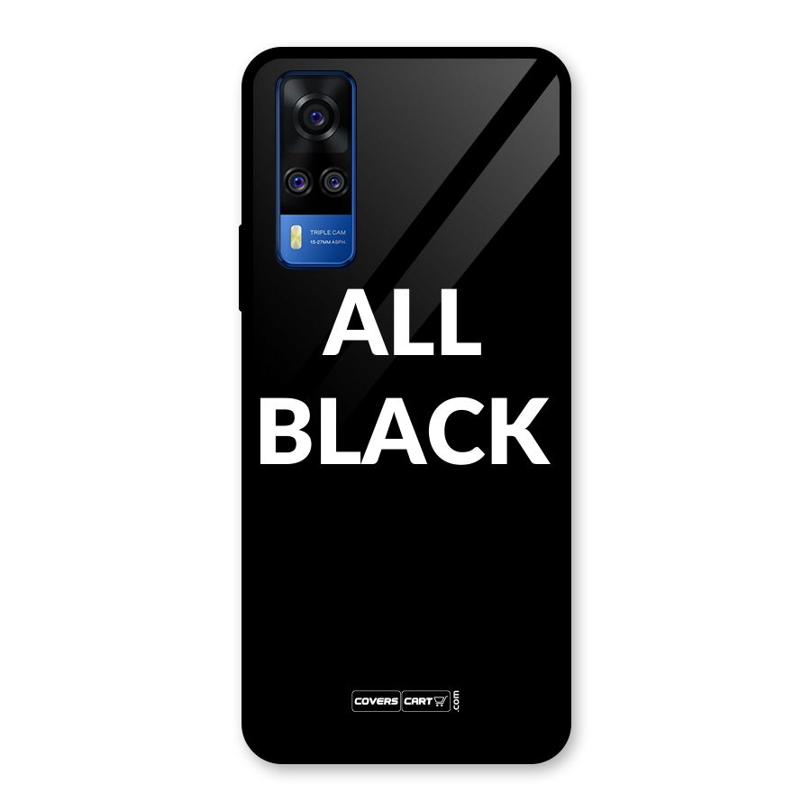Raftaar All Black Glass Back Case for Vivo Y31