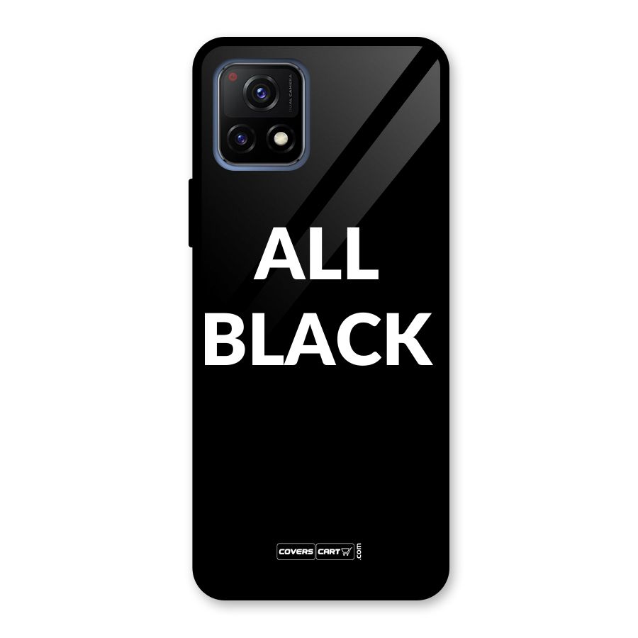Raftaar All Black Glass Back Case for Vivo Y72 5G