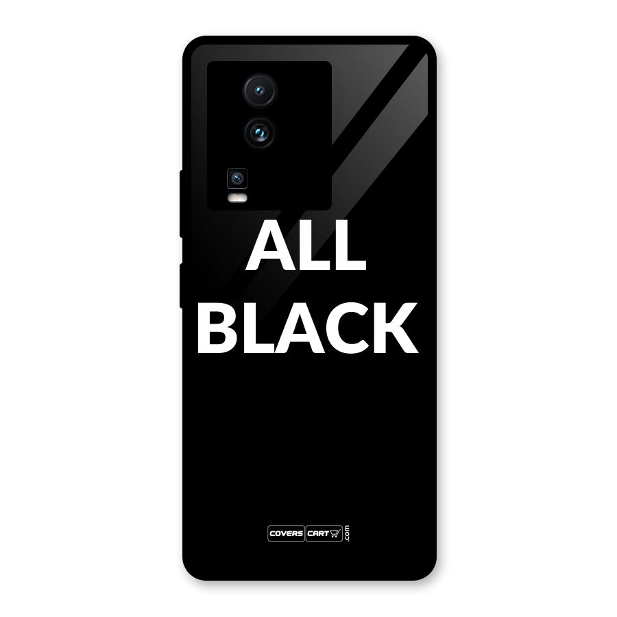 Raftaar All Black Glass Back Case for Vivo iQOO Neo 7 Pro