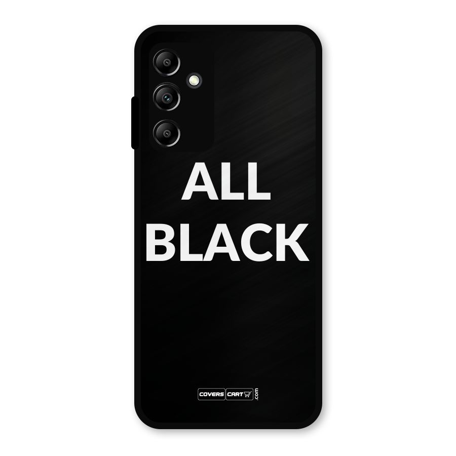 Raftaar All Black Metal Back Case for Galaxy A14 5G