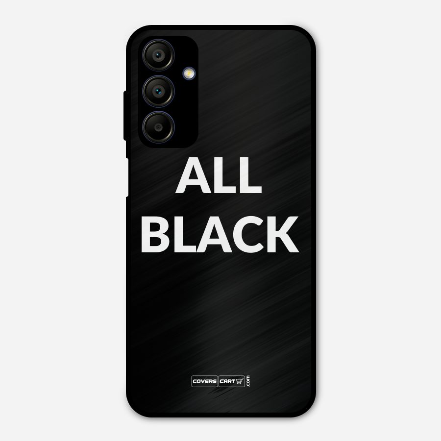 Raftaar All Black Metal Back Case for Galaxy A15 5G