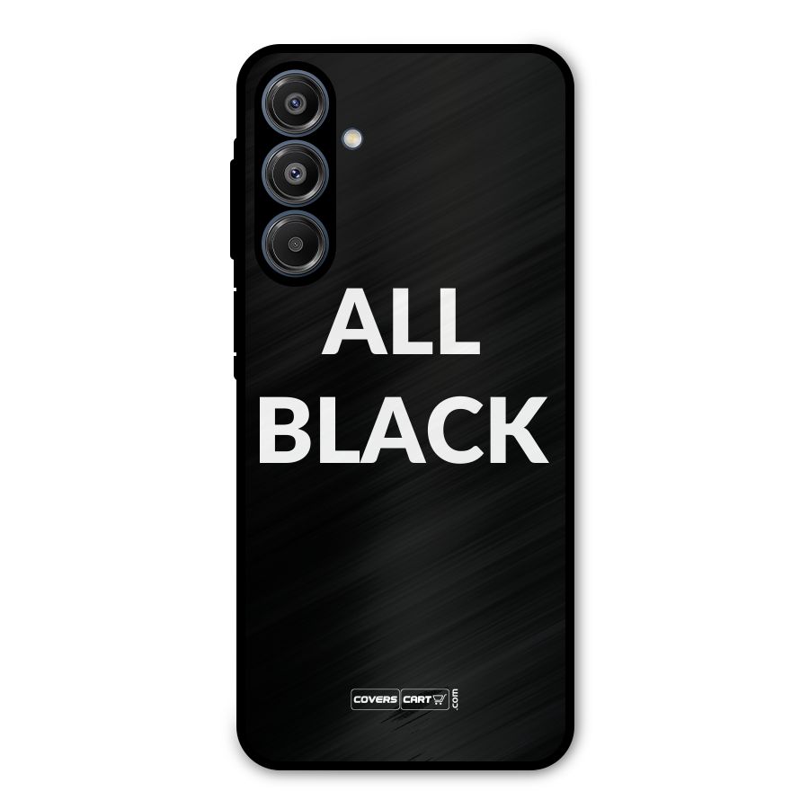 Raftaar All Black Metal Back Case for Galaxy A16 5G