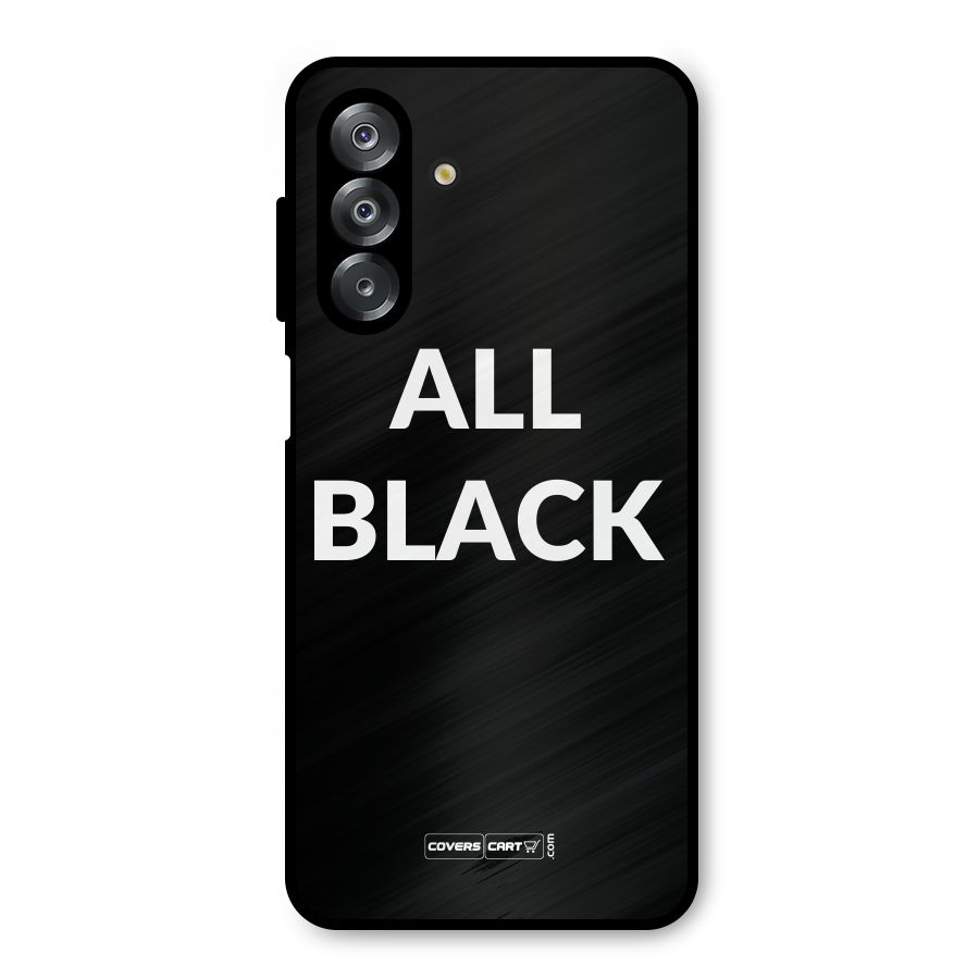 Raftaar All Black Metal Back Case for Galaxy A26