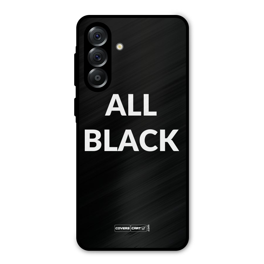 Raftaar All Black Metal Back Case for Galaxy A56