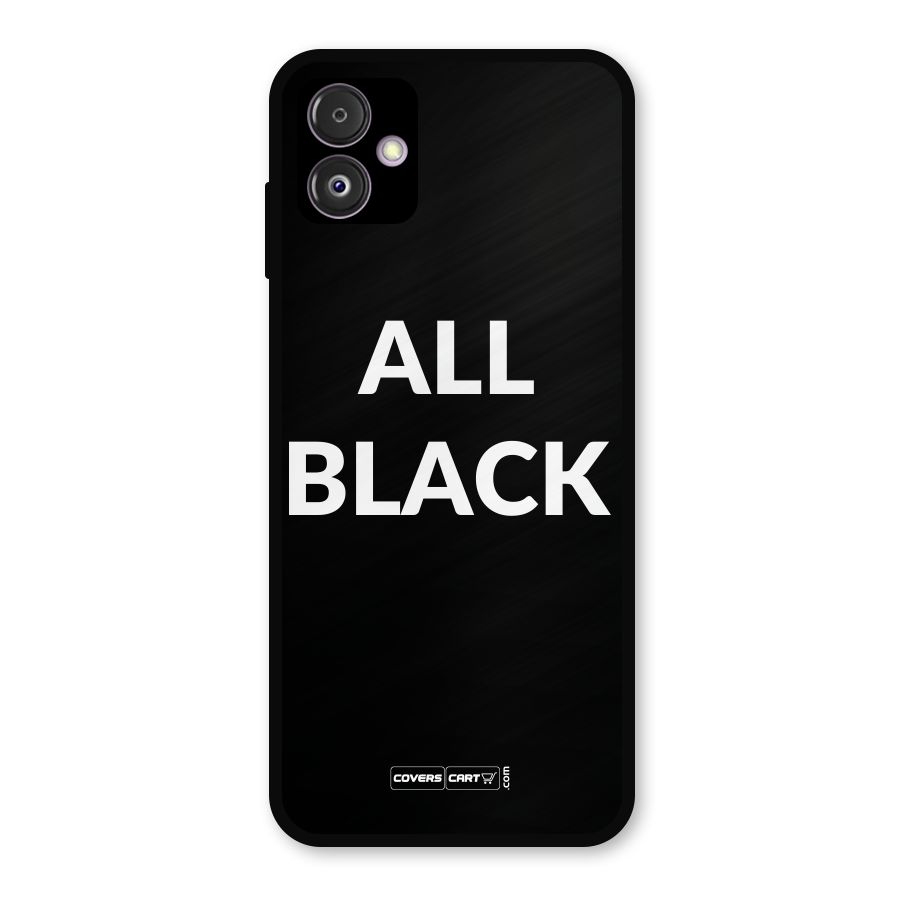Raftaar All Black Metal Back Case for Galaxy F14