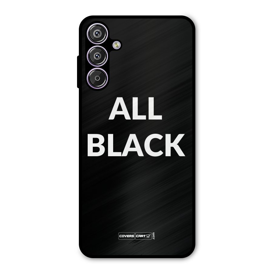 Raftaar All Black Metal Back Case for Galaxy F15