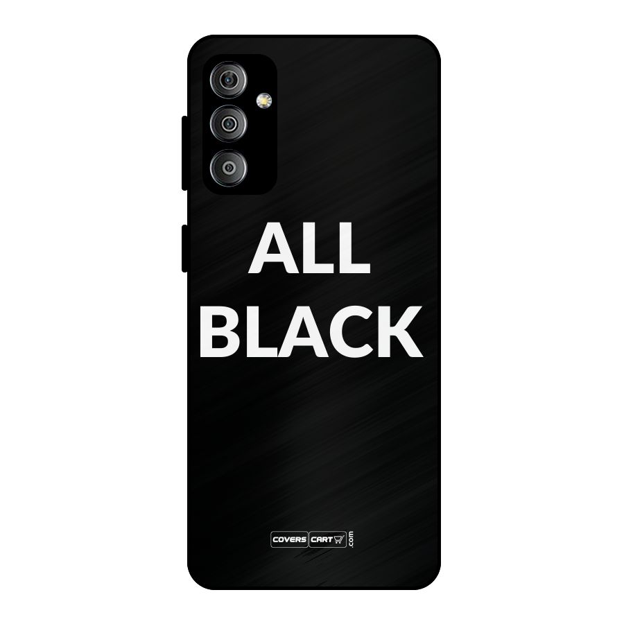 Raftaar All Black Metal Back Case for Galaxy F23