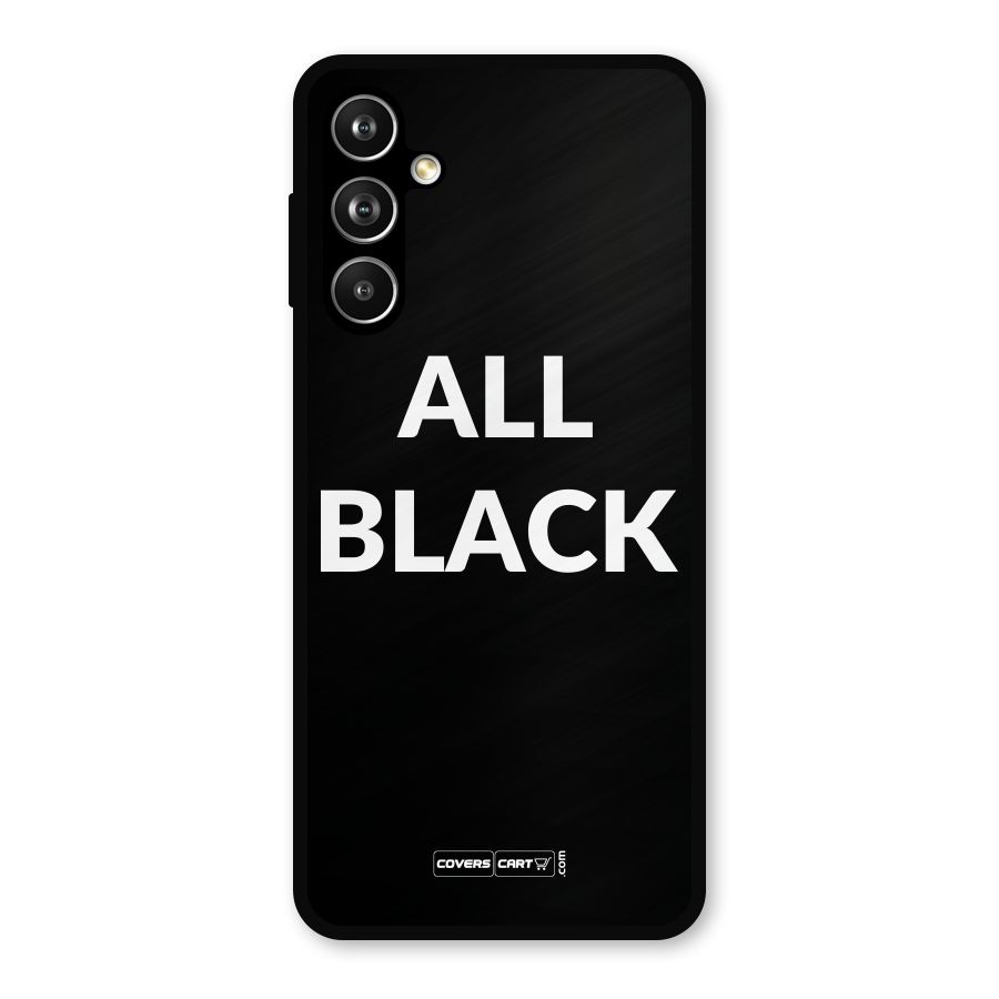 Raftaar All Black Metal Back Case for Galaxy F54
