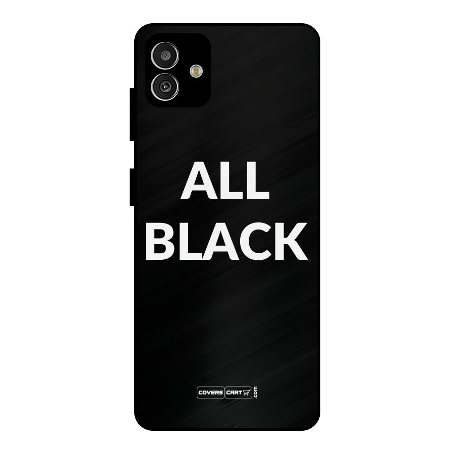 Raftaar All Black Metal Back Case for Galaxy M13 5G