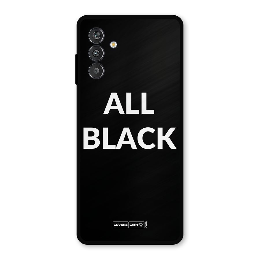 Raftaar All Black Metal Back Case for Galaxy M14 5G
